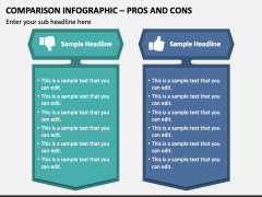 Comparison Infographic - Pros and Cons PPT Slide 1