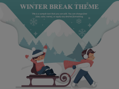 Winter Break Theme Animated Presentation - SketchBubble