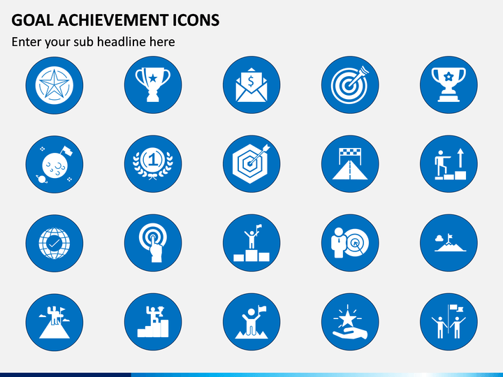 Goal Achievement Icons Powerpoint Template Sketchbubble