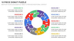 10 Piece Donut Puzzle PPT Slide 1