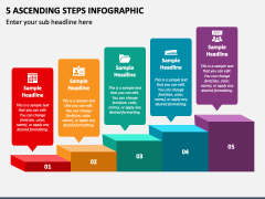 5 Ascending Steps Infographic PPT Slide 2