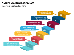 7 Steps Staircase Diagram PPT Slide 1