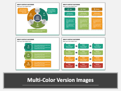 Input Output Outcome PPT Multicolor Combined