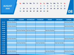 Calendar 2020 Weekly Schedule PPT Slide 8