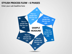 Stylish Process Flow - 6 Phases PPT Slide 1