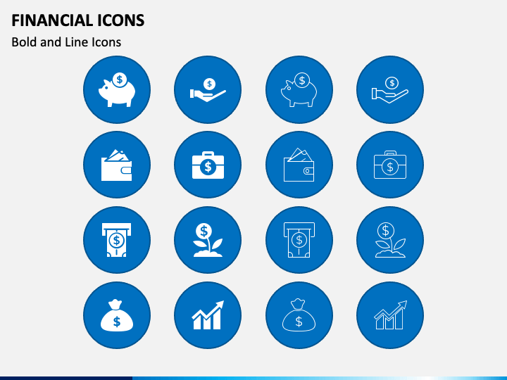Financial Icons PPT Slide 1