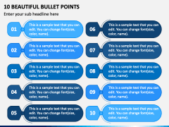 10 Beautiful Bullet Points PPT Slide 2