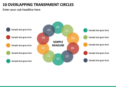 10 Overlapping Transparent Circles PPT Slide 2