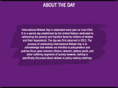 International Widows Day PPT Slide 2
