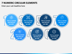 7 Numeric Circular Elements PPT Slide 1