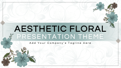 Aesthetic Floral Theme PPT Slide 1