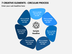 7 Creative Elements - Circular Process PPT Slide 2