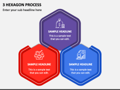 3 Hexagon Process PPT Slide 1