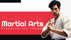 Martial Arts Theme PPT Slide 1