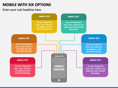 Mobile with Six Options PPT Slide 2