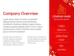 Red Creative Presentation Template PPT Slide 3