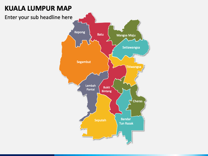 Kuala Lumpur Map PowerPoint Template - PPT Slides