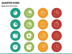 Quarter Icons for PowerPoint and Google Slides - PPT Slides