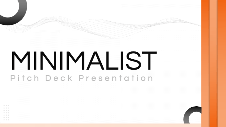 Minimalist Pitch Deck PPT Slide 1