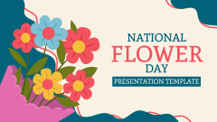 National Flower Day PPT Slide 1