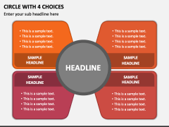 Circle with 4 Choices PPT Slide 1