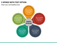 5 Spokes With Text Option PPT Slide 2
