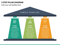 3 Step Pillar Diagram PPT Slide 2