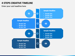 4 Steps Creative Timeline PPT Slide 2