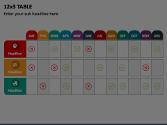 12x3 Table Animated Presentation - SketchBubble
