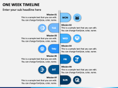 One Week Timeline PPT Slide 4