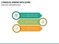 3 Parallel Arrow with Icons PPT Slide 2