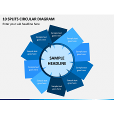 PowerPoint 10 Steps Circular Diagram
