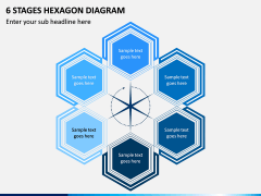 6 Stages Hexagon Diagram PPT Slide 1