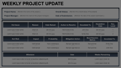 Weekly Project Update Animated Presentation - SketchBubble