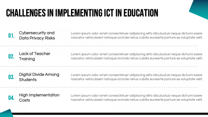 ICT in Education PowerPoint and Google Slides Template - PPT Slides