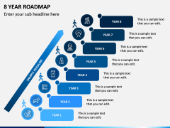 8 Year Roadmap PPT Slide 1