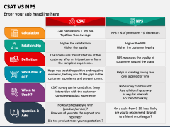 CSAT Vs NPS PowerPoint and Google Slides Template - PPT Slides