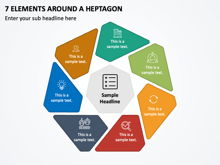 7 Elements around a Heptagon PPT Slide 1