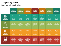 7 by 4 Table PPT Slide 2