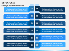 12 Features PowerPoint Presentation Slides - PPT Template
