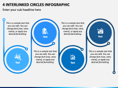 4 Interlinked Circles Infographic PPT Slide 2