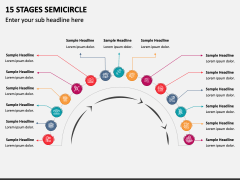15 Stages Semicircle PPT Slide 1