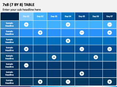 7 by 8 Table PPT Slide 2