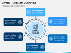 6 Paths - Circle Infographics PPT Slide 1