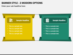 Banner Style - 2 Modern Options PPT Slide 1