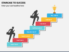 Staircase To Success PowerPoint and Google Slides Template - PPT Slides