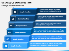 6 Stages of Construction PPT Slide 1