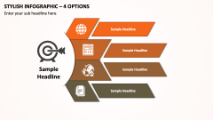 Stylish Infographic - 4 Options PPT Slide 1