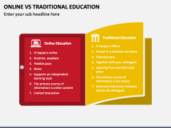 Online Vs Traditional Education PPT Slide 2