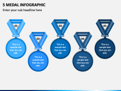 5 Medal Infographic PPT Slide 1